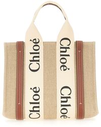 Chloé - Borsa Tote "Woody" Small - Lyst