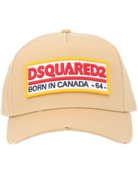 DSquared² - Dsquared Baseball Hat With Logo Patch - Lyst