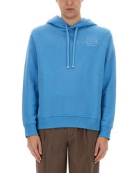 Etro - Regular Fit Pegasus Embroidered Sweatshirt - Lyst