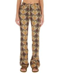 Etro - Paisley Print Slim Fit Jeans - Lyst