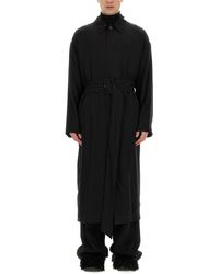 Balenciaga - Belted Trench Coat - Lyst