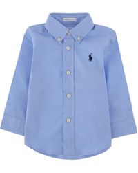 Polo Ralph Lauren - Camicia Da Neonato Con Logo - Lyst