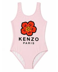 KENZO - Costume Intero Con Stampa Fiore Boke - Lyst