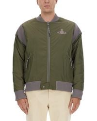 Vivienne Westwood - Bomber Jacket With Logo - Lyst