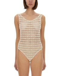 Alysi - Macramé Bodysuit - Lyst