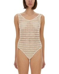 Alysi - Macramé Bodysuit - Lyst