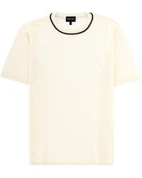 Giorgio Armani - Solid Crew Neck T-Shirt - Lyst