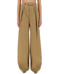 Dries Van Noten - Wide-Leg Pants With Belt - Lyst