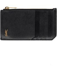 Saint Laurent - Portacarte "Fragments" Tiny Cassandre - Lyst