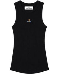 Vivienne Westwood - Tank Top Con Logo - Lyst