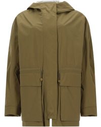Laminar - Parka Corto Con Cappuccio - Lyst
