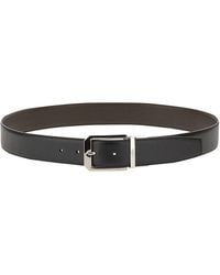 ZEGNA - Belts Blacks And Greys-Uomo - Lyst