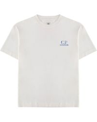 C.P. Company - T-Shirt With Logo And Print - Lyst