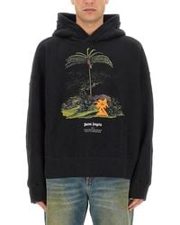 Palm Angels - Enzo Sweatshirt From The Tropics - Lyst