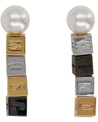 Moschino - Earrings With Pearls - Lyst