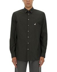 Moschino - Classic Check Shirt With Goose Embroidery - Lyst