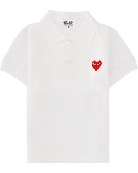 COMME DES GARÇONS PLAY - Kids Polo T-Shirt Short Sleeve Knit - Lyst