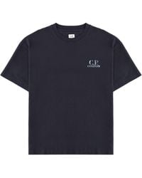C.P. Company - T-Shirt With Logo And Print - Lyst