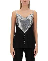 Rabanne - Top With Inserts - Lyst