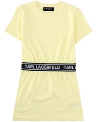 KARL LAGERFELD - Vestito Con Fascia Logata - Lyst