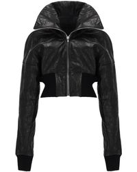 Rick Owens - Giacca "Dracuflight Cropped" - Lyst