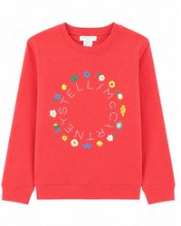 Stella McCartney - Felpa Girocollo Con Stampa Motivo Floreale - Lyst
