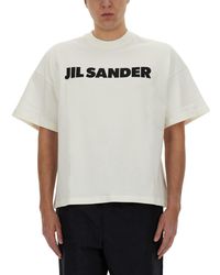 Jil Sander - T-Shirt Con Stampa - Lyst