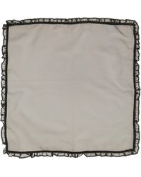 Ganni - Scarf With Ruffle - Lyst