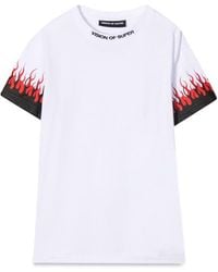 Vision Of Super - Kids Tshirt With Double Flame - Lyst