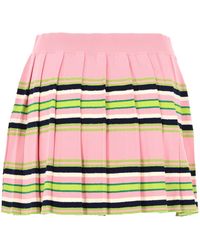 CASABLANCA - Pleated Knit Mini Skirt - Lyst