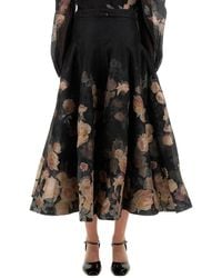 Zimmermann - Gonna Midi Crush Flared - Lyst