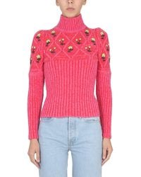 Cormio - Wool Sweater With Floral Embroidery - Lyst