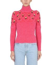 Cormio - Jersey With Floral Embroidery - Lyst