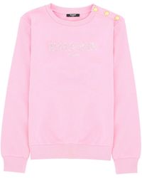 Balmain - Felpa Tinta Unita - Lyst