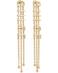 Chloé - Orecchini Pendenti Con Logo - Lyst