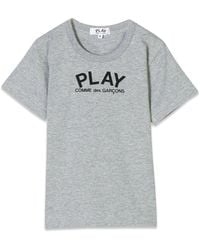 COMME DES GARÇONS PLAY - T Shirt Con Logo - Lyst