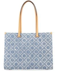 Tory Burch - Monogram Canvas Tote Bag - Lyst