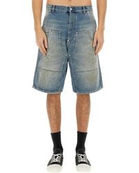 Moschino - Cotton Denim Shorts For - Lyst