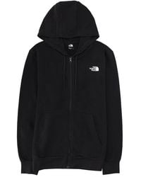 The North Face - Felpa Con Logo E Zip - Lyst
