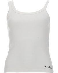 AMISH - Top "Asymmetric" Con Micro Logo - Lyst