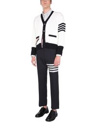 Thom Browne Classic Trousers With Martingale - Blue