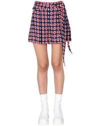 Moschino - "eyelets" Viscose Shorts - Lyst