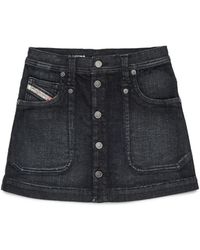 DIESEL - Denim Skirt - Lyst