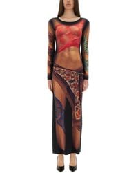 Marine Serre - Statues" Long Dress - Lyst
