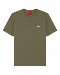 HUGO - T-Shirt "Dero" Con Logo - Lyst
