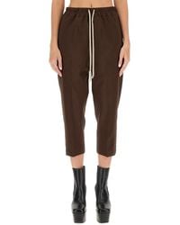 Rick Owens - Drawstring Astaires Cropped Pants - Lyst