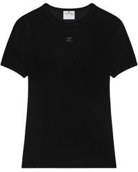 Courreges - Logo Round Neck T-Shirt - Lyst