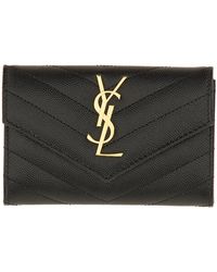 Saint Laurent - Envelope Wallet "Cassandras" Small - Lyst