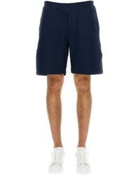 McQueen - Bermuda Shorts With Selvedge Logo Band - Lyst