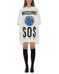 Moschino - Cotton Interlock Dress - Lyst